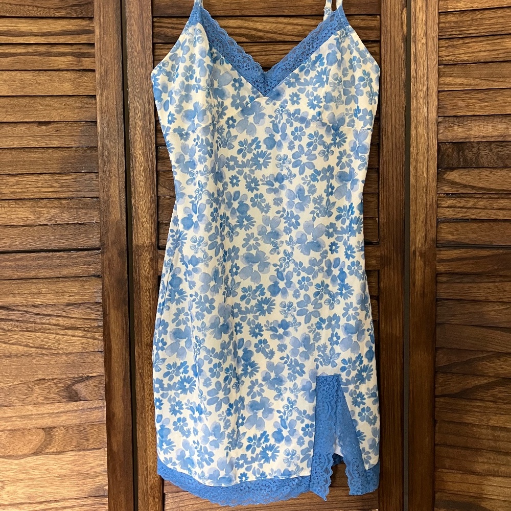 Forever21 blue and white floral dress